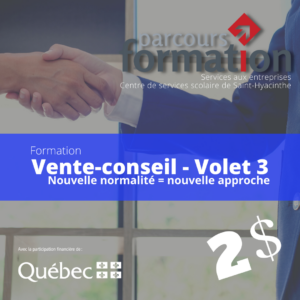 Parcours Formation | Cours à 1$ l'heure | Vente-conseil