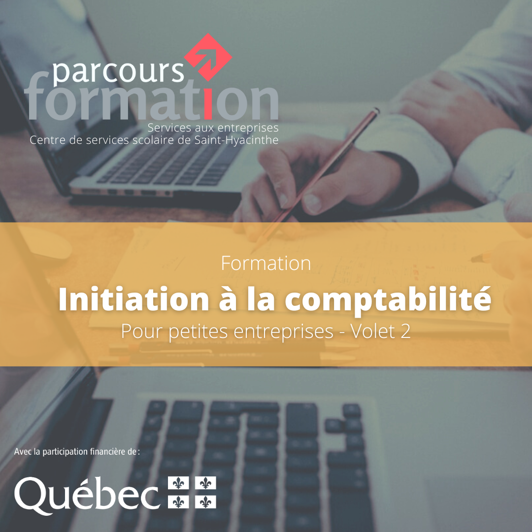 Parcours Formation | Cours à 5 dollars l'heure | Initiation à la comptabilité des petites entreprises