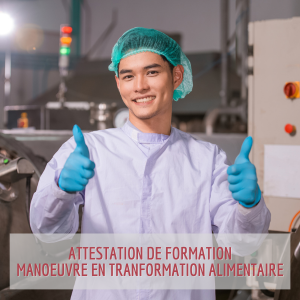 Parcours Formation | Manoeuvre en transformation alimentaire Homme alimentaire usine