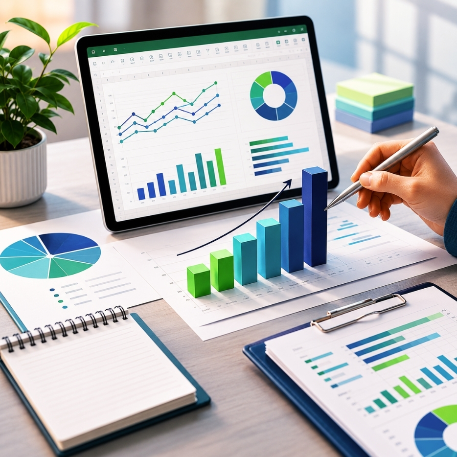 Excel — graphiques clairs et percutants